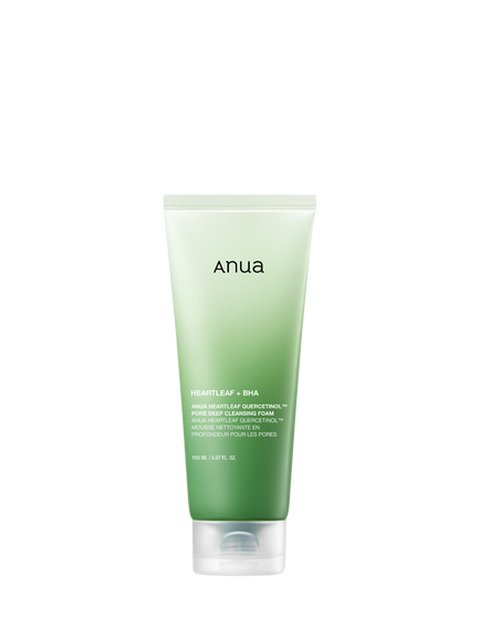 Anua Heartleaf Quercetinol Pore Deep Cleansing Foam, 150ml, Clear