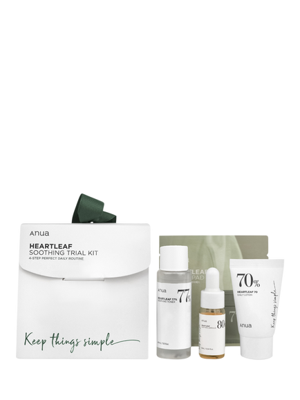 Anua Heartleaf Soothing Trial Skincare Gift Set, Clear