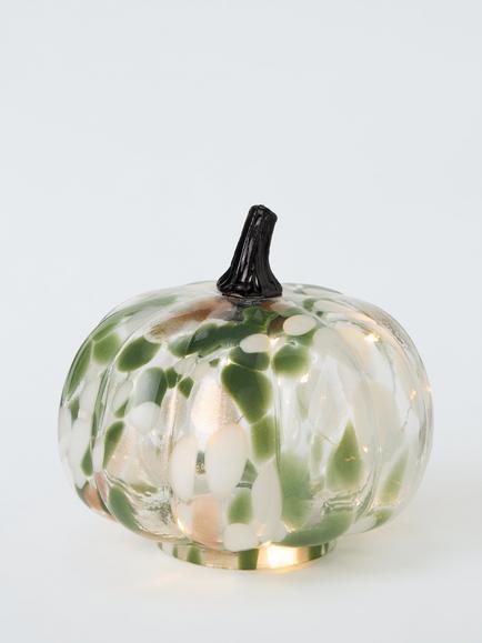 John Lewis LED Glass Confetti Pumpkin, Multi, White