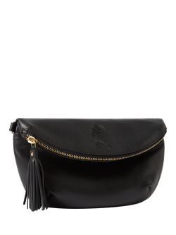 OSPREY LONDON Luxe Leather Milano Sling Bag - view 2, Black