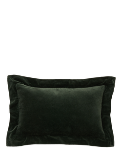Truly Lombard Velvet Rectangular Cushion Cover, Emerald