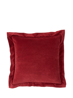 Truly Velvet Squarer Cushion Cover, Red, Red