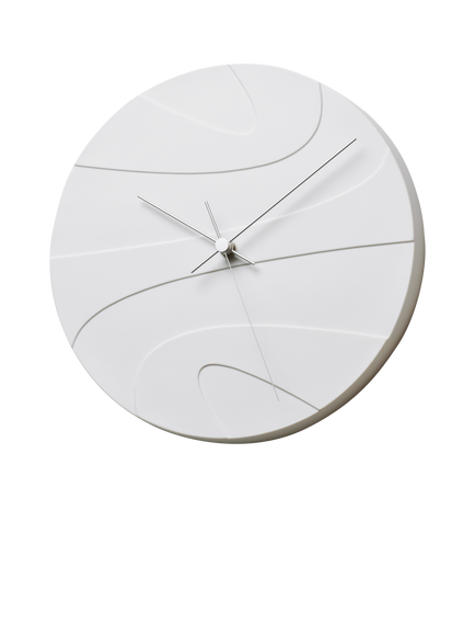 Lemnos Jupiter Porcelain Wall Clock, 27cm, White - view 2, Porcelain