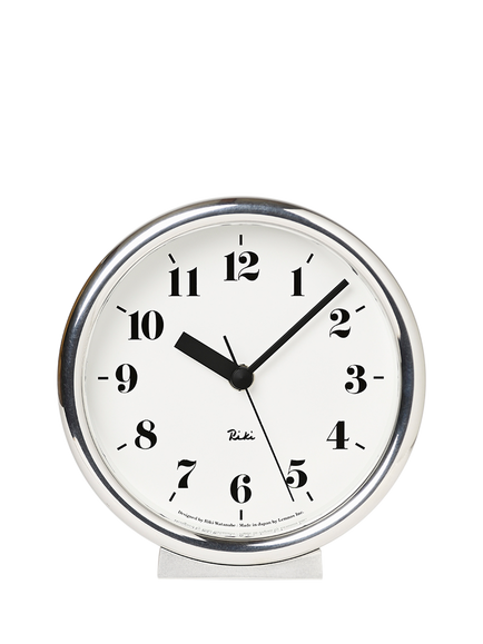 Lemnos Riki Watanabe Small Wall Clock, 16cm, Aluminium - view 2, Aluminium
