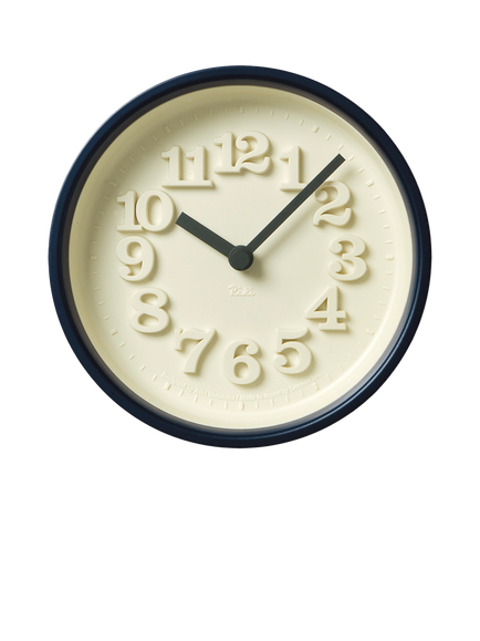 Lemnos Riki Watanabe Chiisana Tokei Small Wall Clock, 12cm, Blue, Blue
