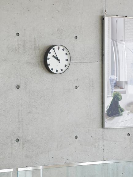 Lemnos Riki Watanabe Hibiya No Tokei Wall Clock, 25.6cm, Black - view 2, Black