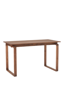 John Lewis OUTLET Orbit Desk, Walnut, Walnut