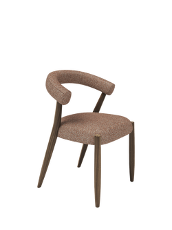 John Lewis OUTLET Odell Dining Chair, Smoked Oak Leg, Atlas Kiln, Atlas Ecru