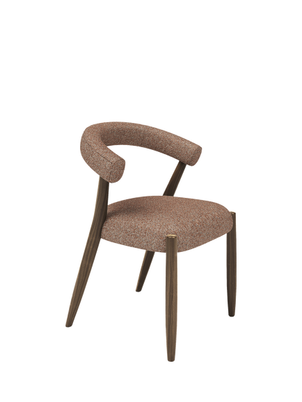 John Lewis OUTLET Odell Dining Chair, Smoked Oak Leg, Atlas Kiln, Atlas Ecru