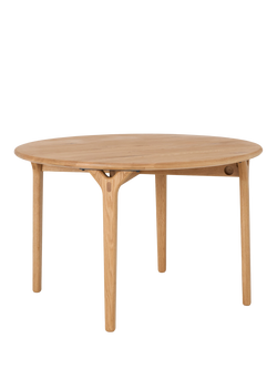 John Lewis OUTLET X-Ray Round Dining Table, Oiled Oak, 