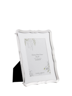 Laura Ashley Glasbury Photo Frame, 5 x 7" (12.5 x 18cm), Polished Nickel, Polished Nickel