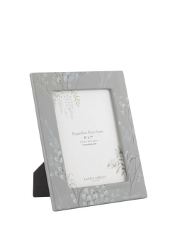 Laura Ashley Pussy Willow Photo Frame, 5 x 7" (12.5 x 18cm), Grey, Grey
