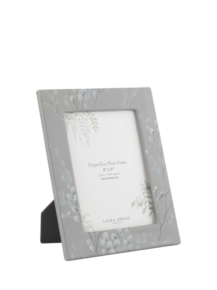 Laura Ashley Pussy Willow Photo Frame, 5 x 7" (12.5 x 18cm), Grey, Grey