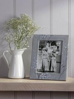 Laura Ashley Pussy Willow Photo Frame, 5 x 7" (12.5 x 18cm), Grey - view 2, Grey