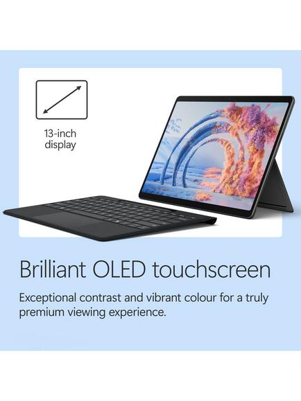 Microsoft Surface Pro Laptop 13”, Copilot+ PC, QCM10 Qualcomm Processor, 16GB RAM, 512GB SSD, 13” PixelSense Display with Keyboard, Black - view 2, Black