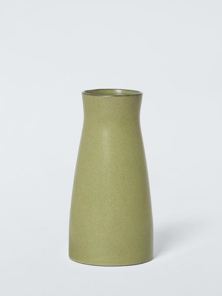 John Lewis Stoneware Bottle Vase, H20.8cm, Avocado