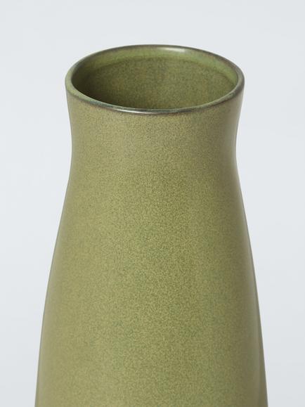 John Lewis Stoneware Bottle Vase, H20.8cm - view 2, Avocado