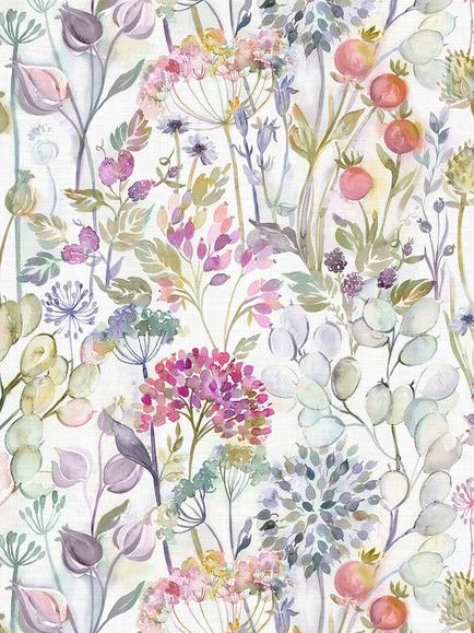 Voyage Country Hedgerow Furnishing Fabric, Lotus/Cream