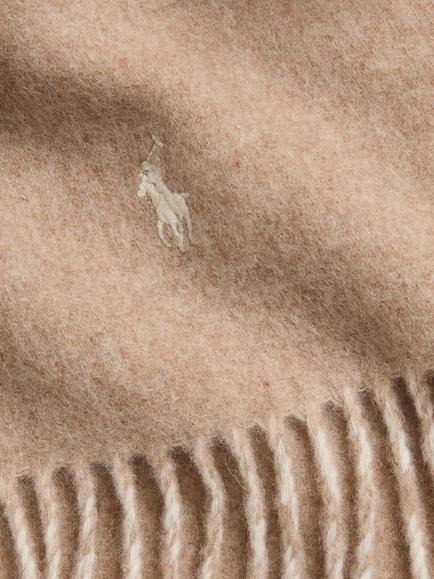 Ralph Lauren Wool Blend Reversible Scarf, Natural Natural - view 2, Natural Natural