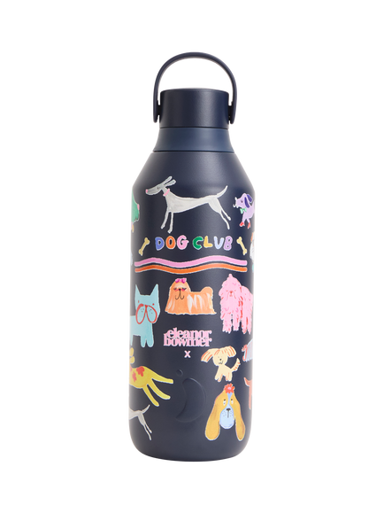 Chilly's Eleanor Bowmer Dog Club Series 3 Insulated Leak-Proof Drinks Bottle, 500ml, Astral, Astral