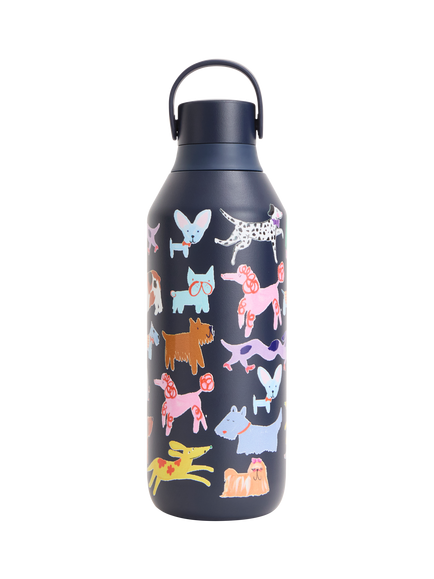 Chilly's Eleanor Bowmer Dog Club Series 3 Insulated Leak-Proof Drinks Bottle, 500ml, Astral - view 2, Astral