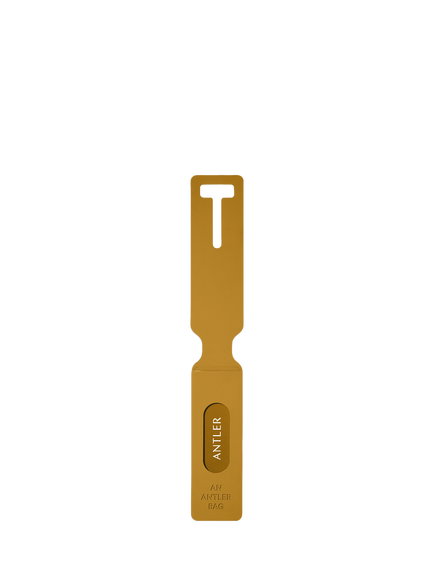 Antler Luggage Tag, Mustard Yellow - view 2, Mustard Yellow