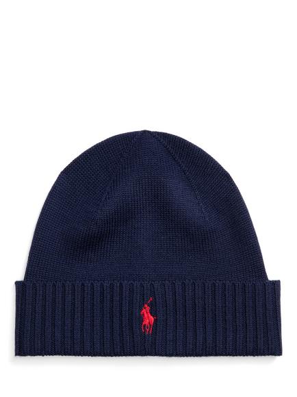 Polo Ralph Lauren Wool Beanie, Blue Navy, Blue Navy