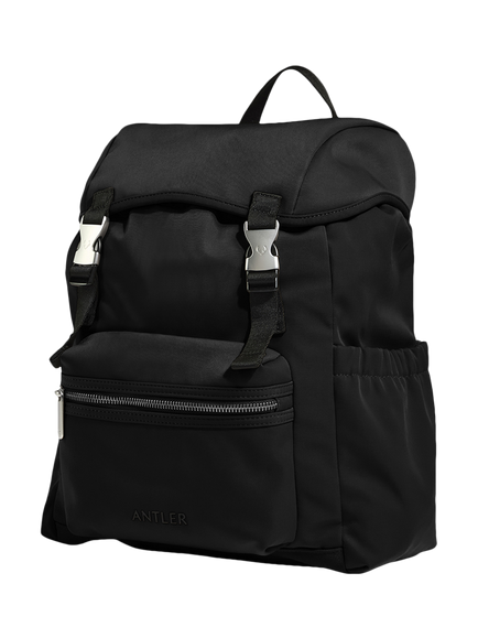 Antler Icon Drawstring Backpack, 15.5L, Black, Black