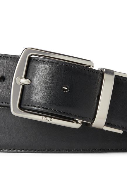 Polo Ralph Lauren Reversible Leather Belt & Card Holder Gift Set, Black - view 2, Black Black