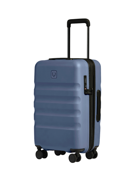 Antler Icon Stripe 55cm 4-Wheel Spinner Cabin Suitcase, 38L, Ocean Blue, Ocean Blue