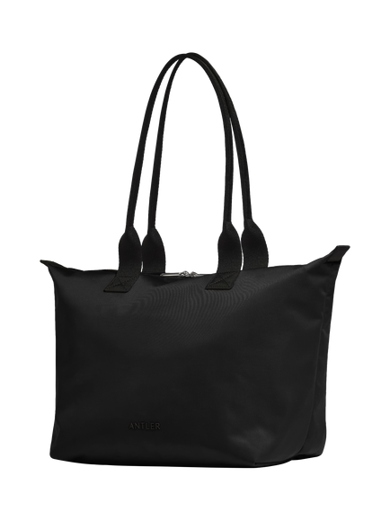 Antler Icon Flat Pack Tote Bag, Black, Black