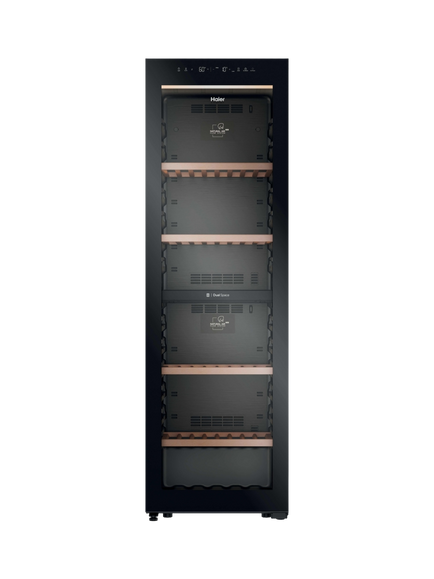 Haier HWS201GDFH1K  201 Bottle Wine Cooler, Black, Black