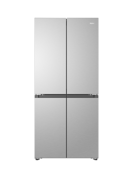 Haier HCR58S18DNMM Freestanding 60/40 American Fridge Freezer, Inox, Inox