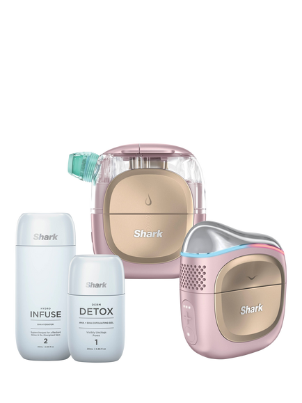 Shark FacialProGlow FH320UKPK Exfoliating Sculpting Tool, Spa Pink, Spa Pink