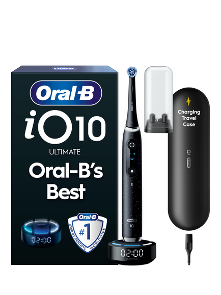 Oral-B iO10 Electric Toothbrush, Cosmic Black, Cosmic Black