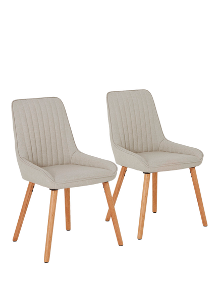 John Lewis OUTLET Toronto Side Dining Chairs, Set of 2, Like New, Natural, Natural