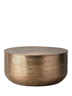 Gallery Direct OUTLET Pueblo Coffee Table, Like New, Antique Brass, Antique Brass