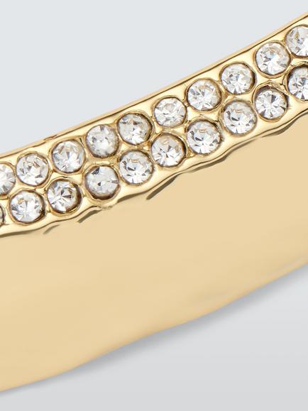 John Lewis Diamante Collar Necklace, Gold - view 2, Gold