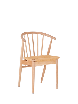 John Lewis OUTLET Kinross II Dining Chair, Like New, Oak/Woven Seat, Oak