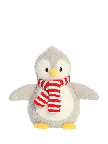 Aurora World Penguin Toboggan Twins Scarf Soft Toy, Multi