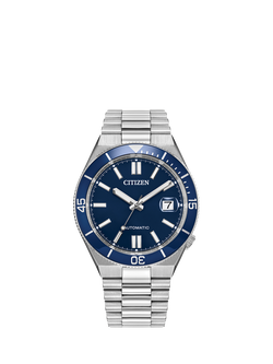 Citizen NJ0230-59L Men's TSUYOSA Shore Round Bracelet Strap Watch, Navy, Navy