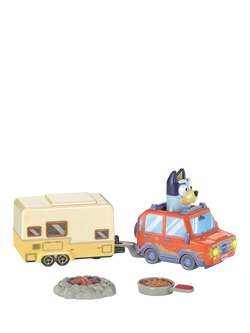 VTech Toot-Toot Drivers Bluey Family Car & Caravan, Multi
