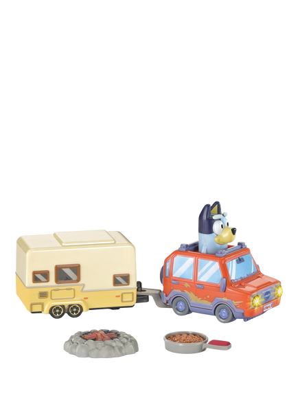 VTech Toot-Toot Drivers Bluey Family Car & Caravan, Multi
