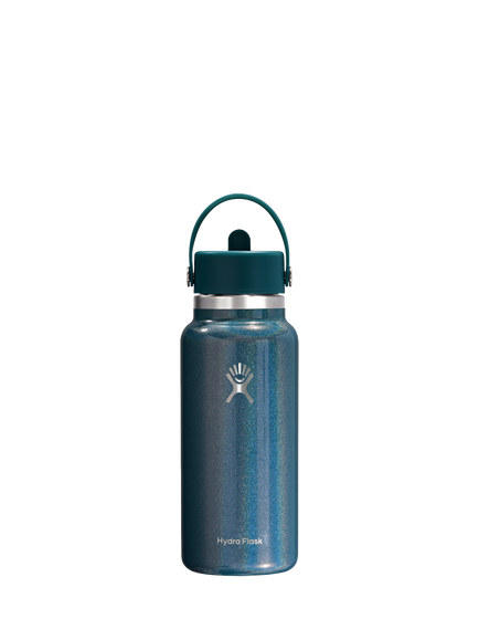 Hydro Flask Flex Straw Cap Wide Mouth Drinks Bottle, 946ml, Teal, Teal