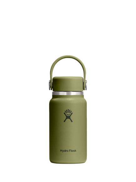 Hydro Flask Micro Hydro Double Wall Vacuum Insulated Stainless Steel Drinks Bottle with Removable Strap, 200ml, Palmer Green, Palmer Green