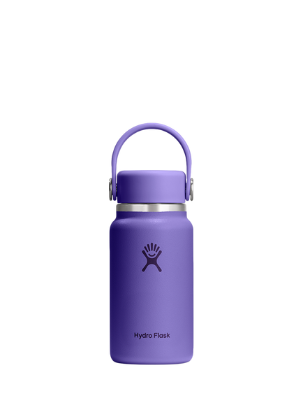 Hydro Flask Micro Hydro Double Wall Vacuum Insulated Stainless Steel Drinks Bottle with Removable Strap, 200ml, Utopia Purple, Utopia Purple