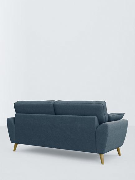 John Lewis Ambleside Large 3 Seater Sofa, Dark Pacific - view 2, Dark Pacific