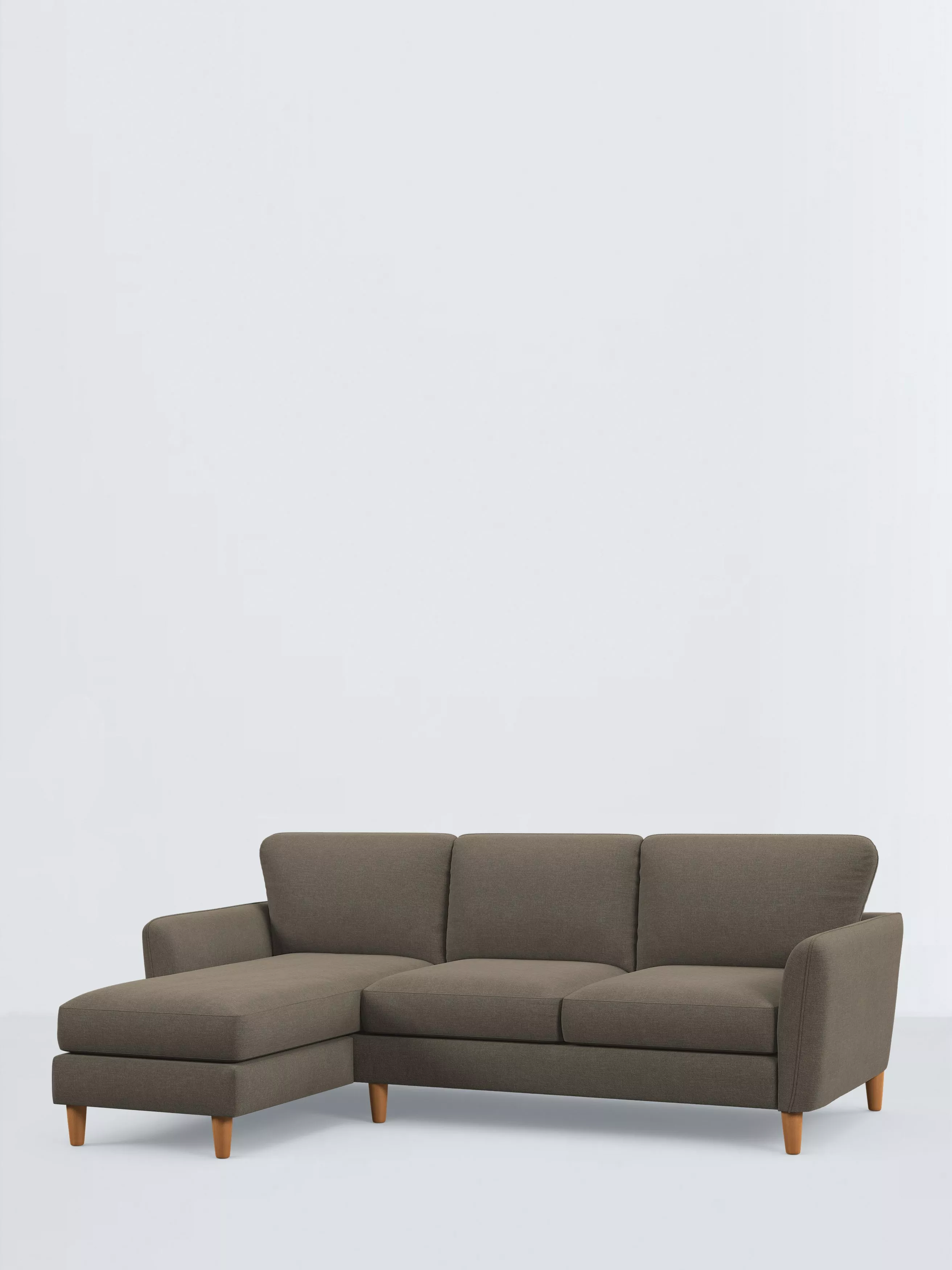John Lewis Hamilton Grand 4 Seater LHF Chaise End Sofa, Dark Leg, Manolo Spruce