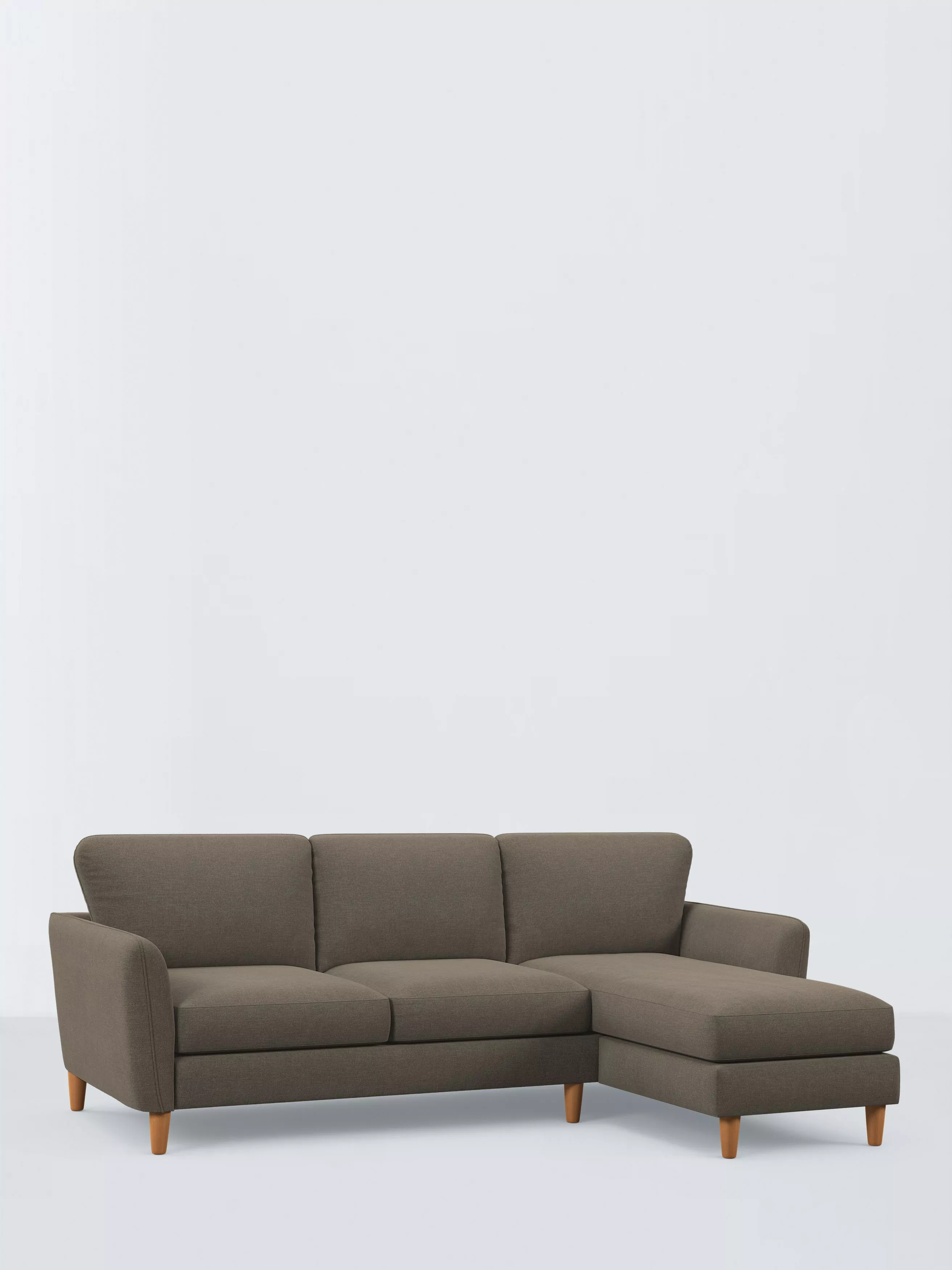 John Lewis Hamilton Grand 4 Seater RHF Chaise End Sofa, Dark Leg, Manolo Spruce