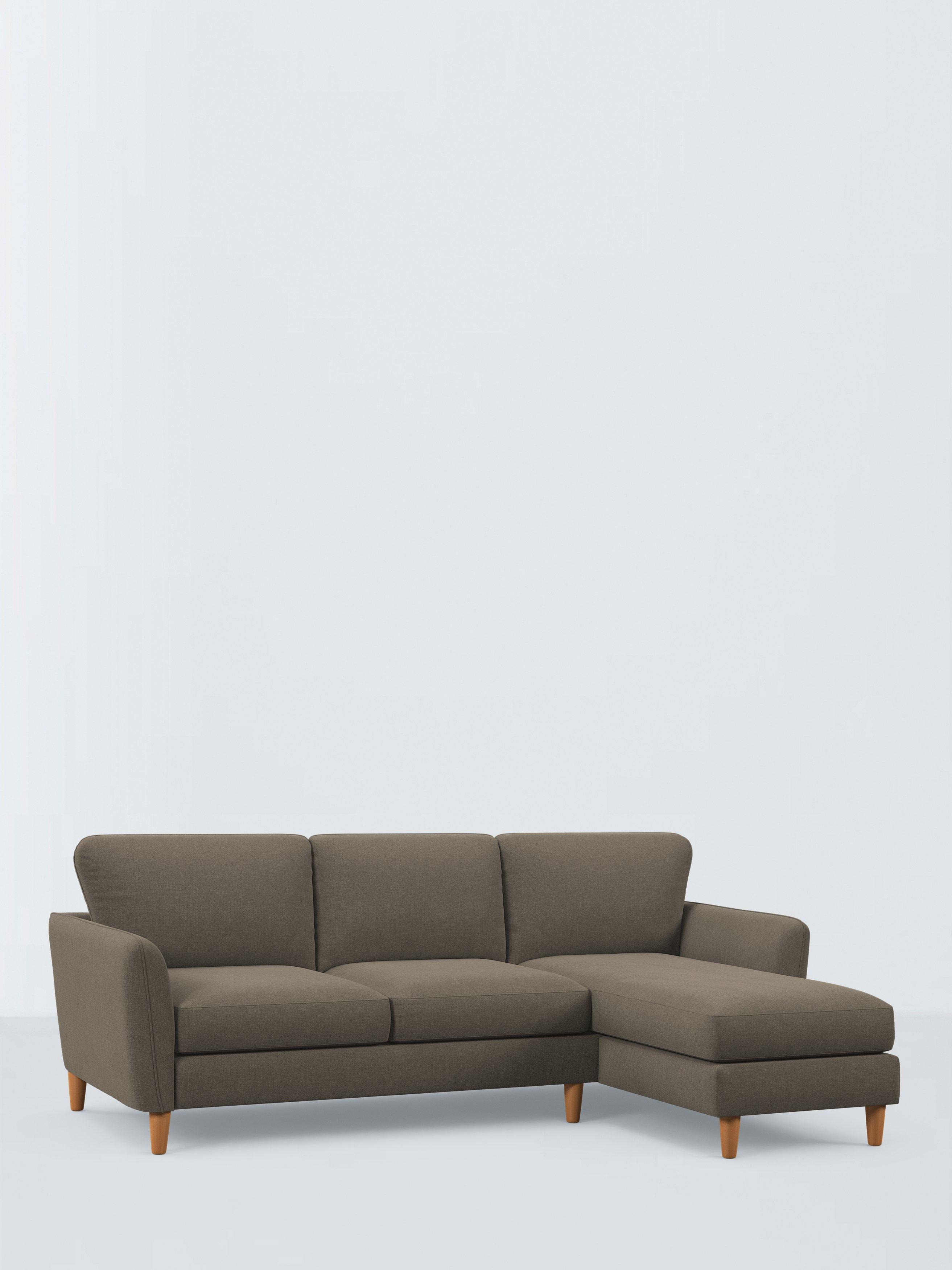 Hamilton Range, John Lewis Hamilton Grand 4 Seater RHF Chaise End Sofa, Dark Leg, Manolo Spruce